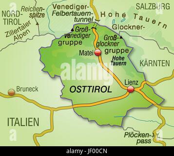 Traffico, trasporto, border, AUTOSTRADA, AUTOSTRADA, scheda, Tirolo, sinossi, Illustrazione Vettoriale