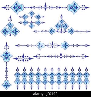 Antique, tradizionale, pattern, Anatolia, orientale, floreali, design, bello, Illustrazione Vettoriale