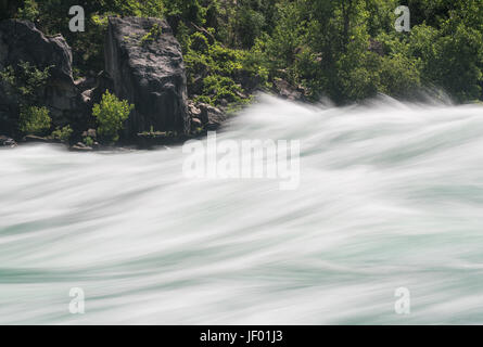 Fiume Niagara alla Camminata Bianca dell'acqua in Canada Foto Stock