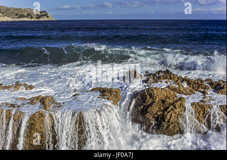 Navigare in mare a CAP DE FREU - isola di Maiorca Foto Stock