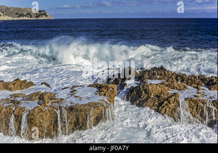 Navigare in mare a CAP DE FREU - isola di Maiorca Foto Stock