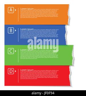 Illustrazione, rip, strappata, vettore, strappati, strappare il foglio di carta, carta lacrima, Illustrazione Vettoriale