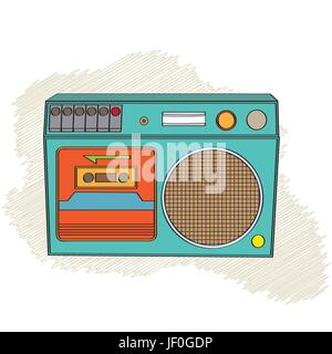 Oggetto, Tempo libero Tempo libero Tempo libero Tempo libero, intrattenimento, musica, Illustrazione Vettoriale