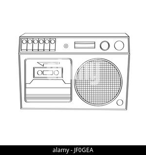 Oggetto, Tempo libero Tempo libero Tempo libero Tempo libero, intrattenimento, musica, Illustrazione Vettoriale