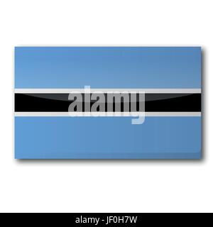 pulsante botswana Illustrazione Vettoriale