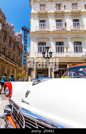 Inglaterra Hotel Havana Cuba Hotel Inglaterra, Paseo de Martí (aka Paseo del Prado), l'Avana Vecchia (La Habana Vieja), Cuba, Caraibi Inglaterra Hotel Foto Stock