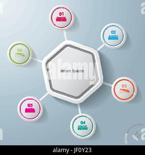 Oggetto grafico, composizione, modello, design, progetto concetto, pianificazione progetto Illustrazione Vettoriale