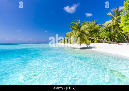 Il lusso vacanze estive e concetto di vacanza sfondo. Estate Spiaggia Natura e isola tropicale banner Foto Stock