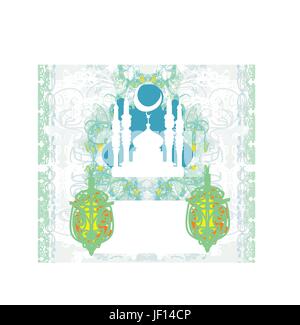 Abstract background religioso - ramadan kareem disegno vettoriale Illustrazione Vettoriale