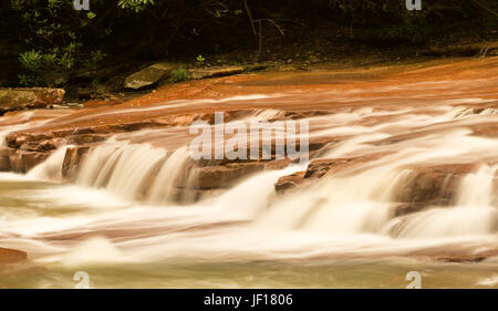 Cascata su terreni fangosi Creek nei pressi di Albright WV Foto Stock