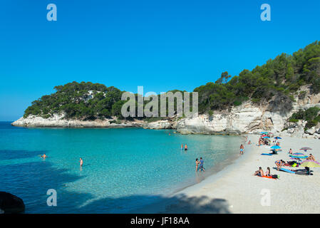 Cala Mitjana, Menorca, Baleari, Spagna Foto Stock