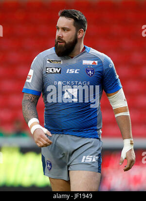 Wakefield Trinity Wildcats' Craig Huby, durante la Ladbrokes Challenge Cup, quarti di finale di partita a AJ Bell Stadium, Salford Foto Stock