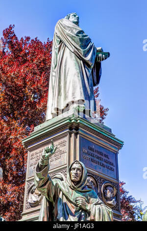 Martin Luther Memorial in worm Foto Stock