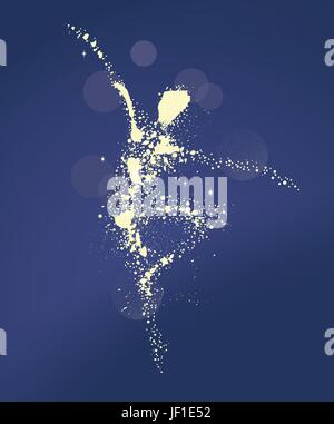 Abstract, ballerina, dancing girl, vettore, dancing, danza, sfondo, sfondo, Illustrazione Vettoriale
