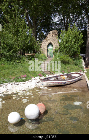 Benvenuto a Yorkshire Visualizza giardino alla RHS Chelsea Flower Show 2017 Foto Stock