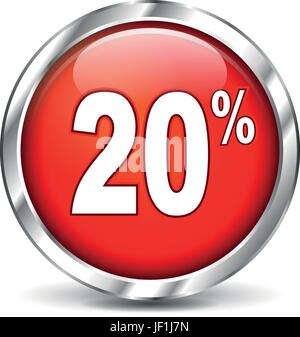 Vendita, percentuale, icona, sconto, il pittogramma, simbolo pittogramma, simbolo del commercio, Illustrazione Vettoriale