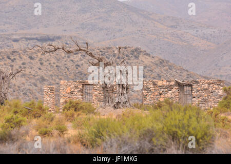 Il deserto Tabernas nella provincia di Almeria Spagna Foto Stock