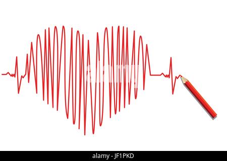 battito cardiaco Illustrazione Vettoriale