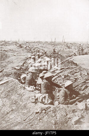 In attesa di anticipo, Somme altezze, 1916 Foto Stock