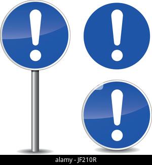 Attenzione in metallo Illustrazione Vettoriale
