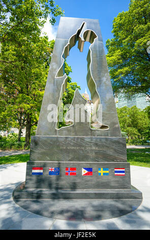 New York memoriale dei veterani di guerra coreana in Battery Park Foto Stock