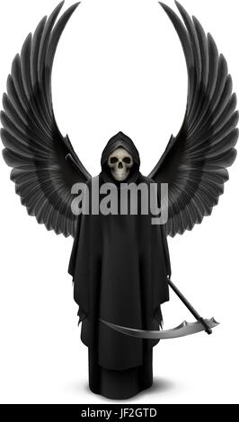 Unico, arte, morte, cielo, paradise, nero, swarthy, jetblack, nero profondo, Illustrazione Vettoriale