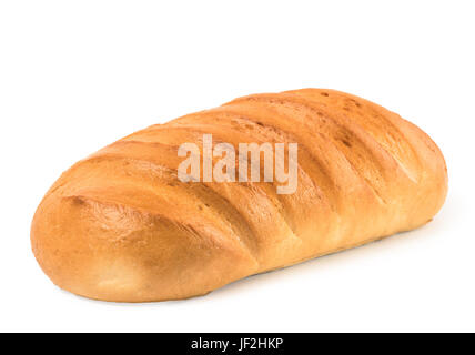 Veka focaccia isolato su bianco Foto Stock