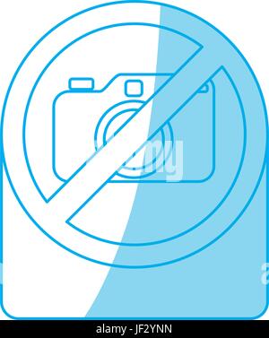 Vietato segno della fotocamera Illustrazione Vettoriale