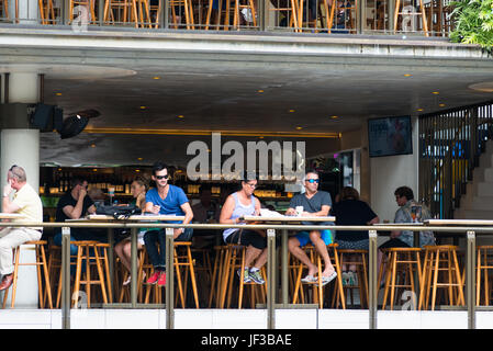 Il Jimmy's sul Mall nell'angolo di Queen street e Albert street a Brisbane è il principale quartiere dello shopping. Queensland, Australia. Foto Stock