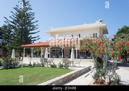 Villa Malia Hotel Beach Road, Malia, Regione di Heraklion, Creta (Kriti), Grecia Foto Stock