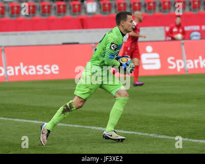 Il portiere Jan Glinker (1.FC Magdeburg) Foto Stock