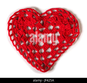 Maglia cuore rosso Foto Stock