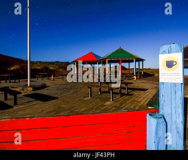 Night Shot. Pembrey Country Park. Carmarthenshire. Il Galles. Regno Unito Foto Stock