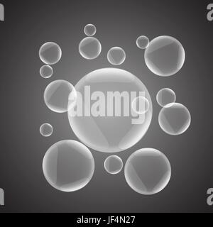 Grafica, bolle, candelette, astratta, sfondo, vettore cospicue, pittografica Illustrazione Vettoriale