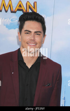 Los Angeles, California, USA. Il 28 giugno, 2017. 28 giugno 2017 - Los Angeles, California USA - attore TOM SANDOVAL presso la "Uomo ragno:Homecoming'' Premiere tenutasi presso la leva TCl Chinese Theatre, Hollywood, CA. Credito: Paolo Fenton/ZUMA filo/Alamy Live News Foto Stock