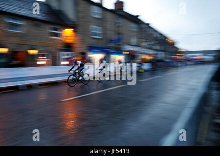 Otley cycle racing. Foto Stock