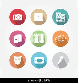 Elementi, tower, oggetto, suono, gioco, torneo, riprodurre, riproduzione, gioca, giocato, Illustrazione Vettoriale