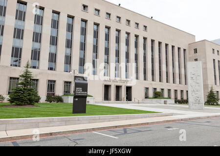 E Barrett Prettyman noi Courthouse edificio (Stati Uniti Court House, il Tribunale federale, Tribunale federale, Tribunale Federale edificio) - Washington DC, Stati Uniti d'America Foto Stock