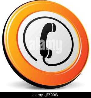 Telefono, telefono, chiamata, cellulare, cellulari, segno, icona, il pittogramma, simbolo Illustrazione Vettoriale