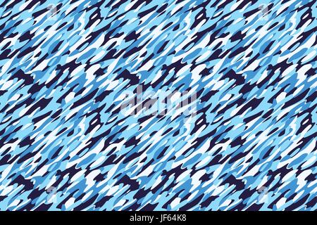 Inverno, camouflage, militare, motivo seamless, blu, moda, inverno, esercito, Illustrazione Vettoriale