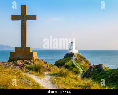 Ynys Llanddwyn Llanddwyn o isola dell'angolo sud-occidentale di Anglesey, Galles Foto Stock