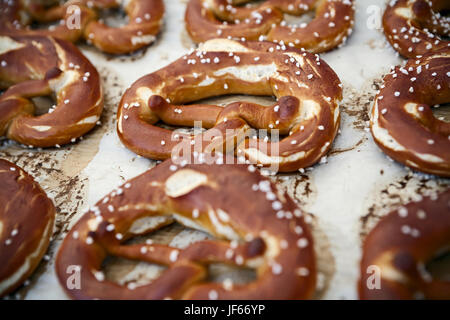 Bretzel pane tedesco Foto Stock