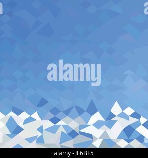 Blu, triangolo, abstract, mosaici, mosaico, geometriche poligonali, poliedro, Illustrazione Vettoriale