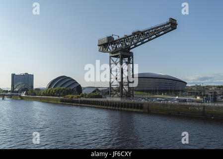 Lungomare di Glasgow Foto Stock