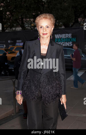 Carolina Herrera che arrivano al fashion Awards di New York Foto Stock