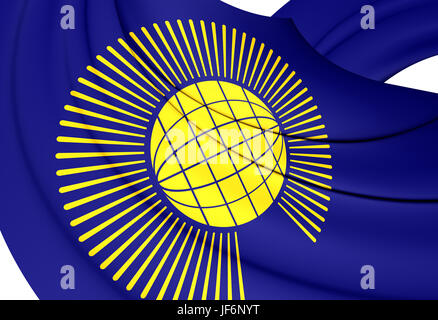 Commonwealth delle Nazioni 3D bandiera. Foto Stock