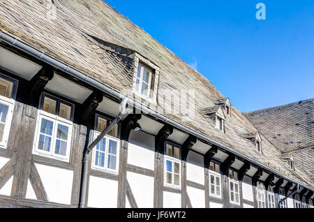 La struttura di legno costruzione Foto Stock