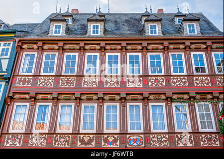 La struttura di legno costruzione Foto Stock