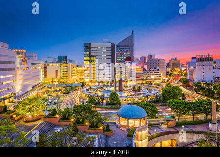 Città di Hamamatsu, Giappone skyline al crepuscolo. Foto Stock