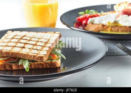 Grigliata di pancetta BLT Foto Stock